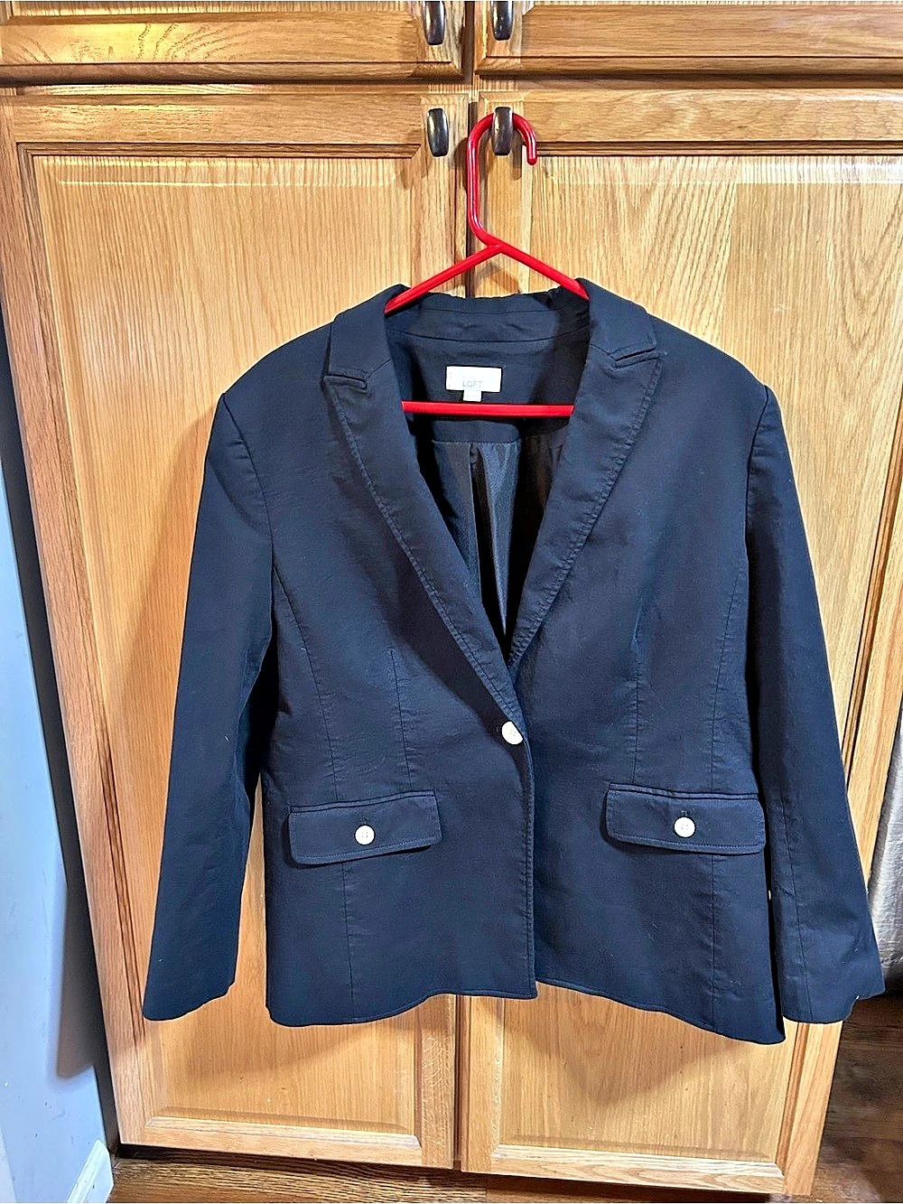 LOFT Black Blazer Size 16 Like New